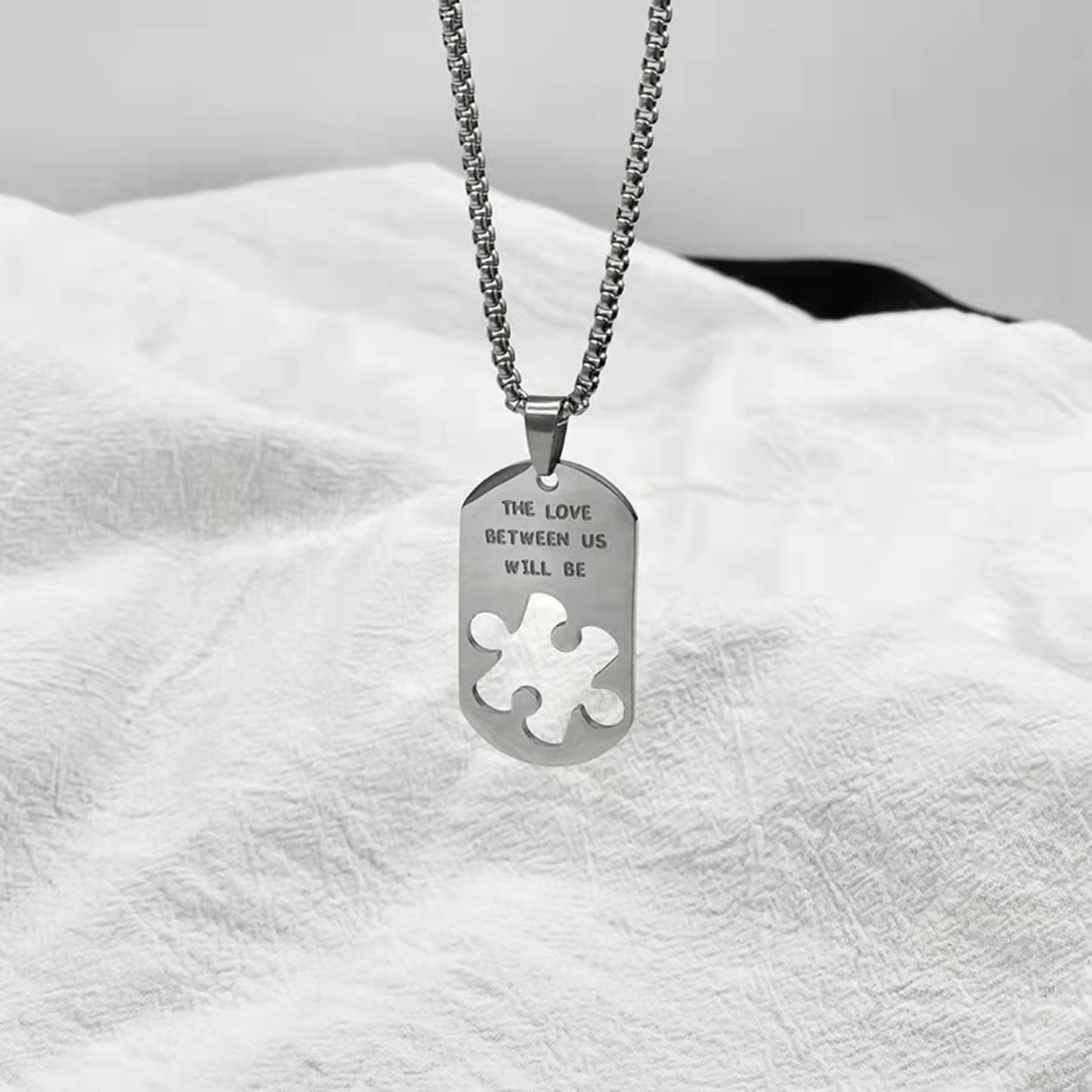 Unisex hip hop style silver necklace for men/women