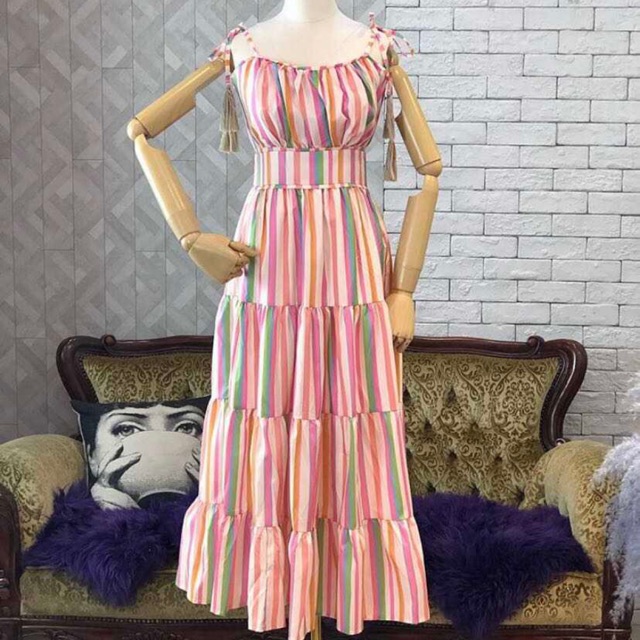 Đầm maxi 2 dây Taobao