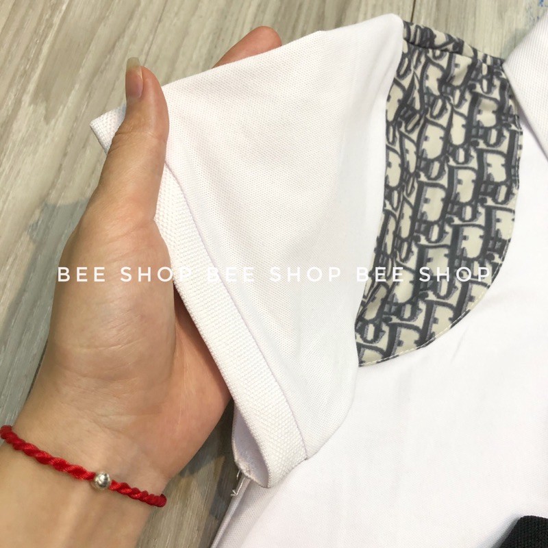 Áo polo Dior phối dáng Mcq, áo đôi nam nữ, áo thun cổ bẻ - Bee Shop | BigBuy360 - bigbuy360.vn