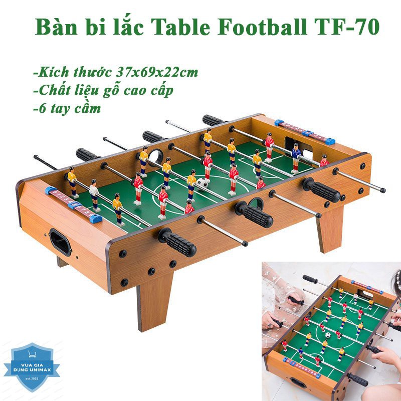 [BH 1 ĐỔI 1] Bàn BI LẮC bóng đá cỡ lớn 70cm ❤️FREESHIP❤️Table Top Football TTF-69 chất liệu gỗ cao cấp