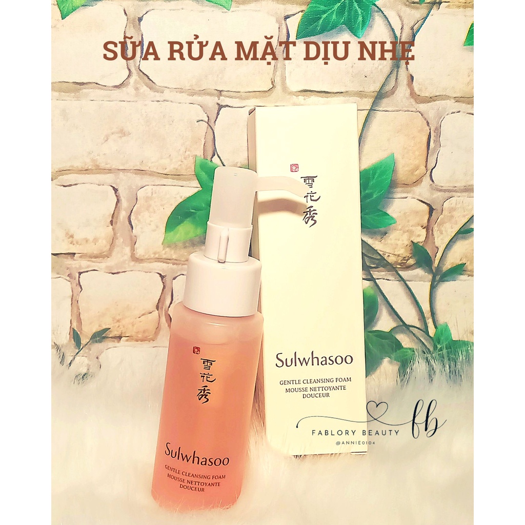 Sữa rửa mặt dịu nhẹ Sulwhasoo Gentle Cleansing Foam EX 50ml [Date 2024]