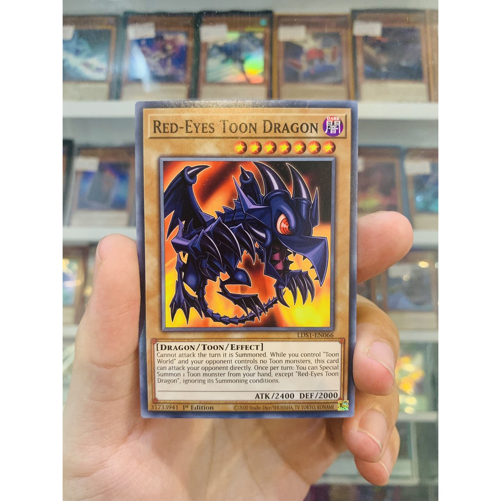 Thẻ Bài Lẻ YugiOh! Mã LDS1-EN066 - Red-Eyes Toon Dragon - Common - 1st Edition