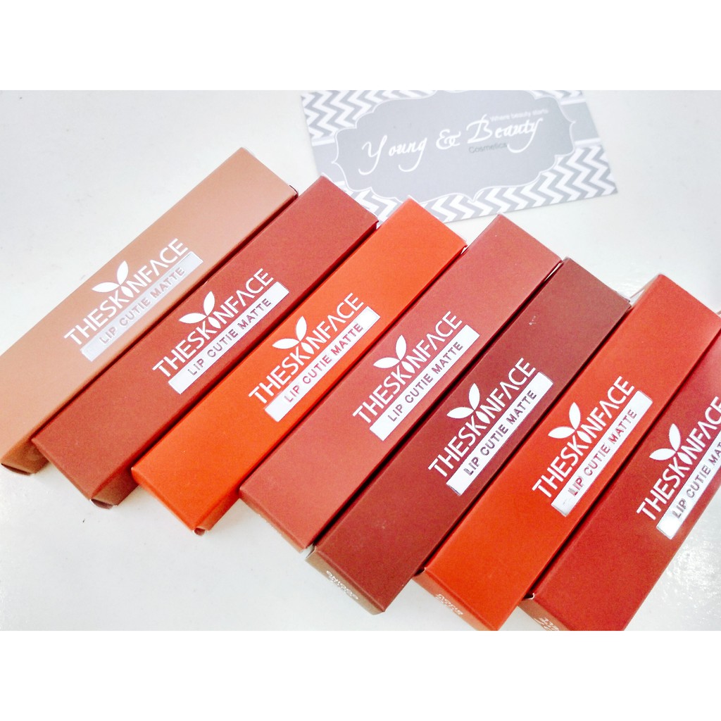 Son kem lì The Skin Face Lip Cutie Matte