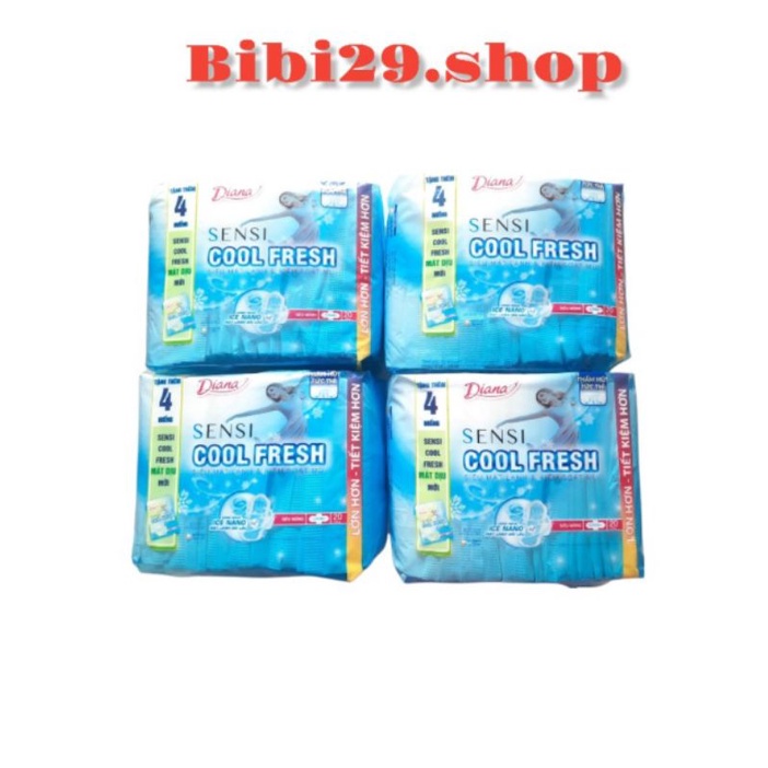 ( Tặng kèm  4M bvs cool mild) BVS SENSI COOL FRESH SIÊU MỎNG CÁNH 20M