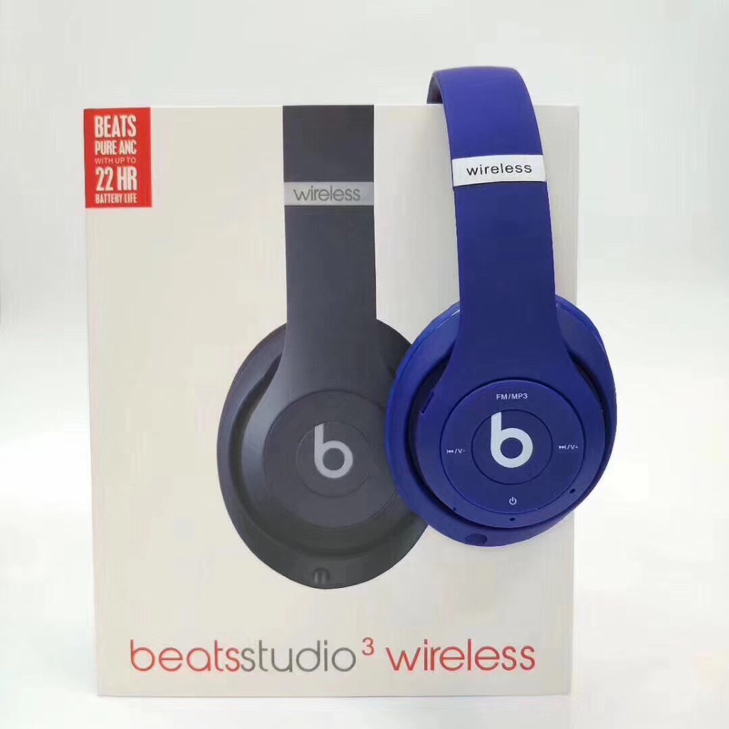 Tai Nghe Nhét Tai Bluetooth Không Dây Âm Thanh Stereo Sống Động Gấp Gọn Tiện Dụng 2019 Beats Studio3 1: 1