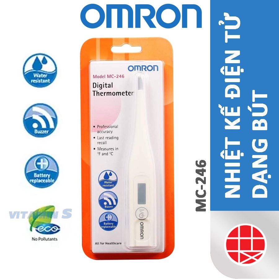 Nhiệt kế điện tử kẹp nách OMRON MC-246 ⚡ Chính xác, tiện lợi, an toàn