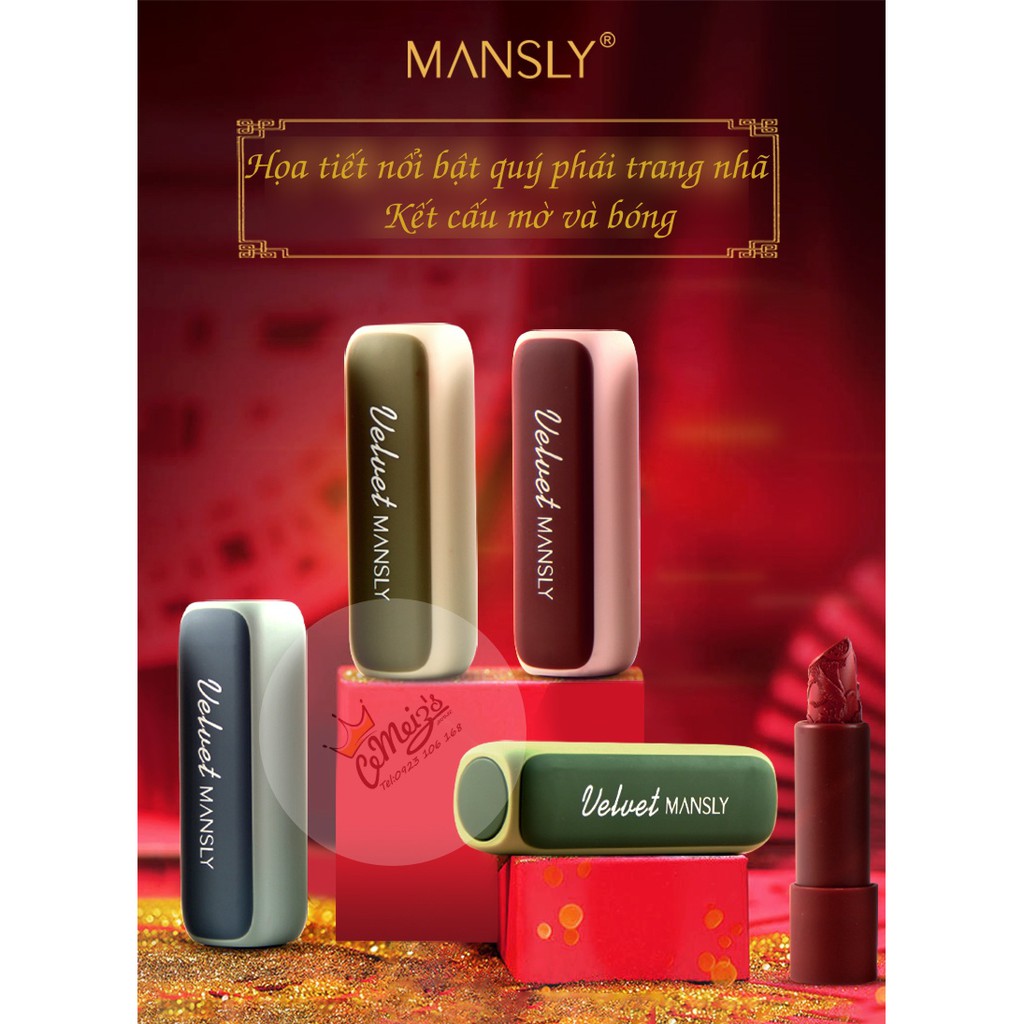 S016. MANSLY- Son điêu khắc Velvet nội địa Trung