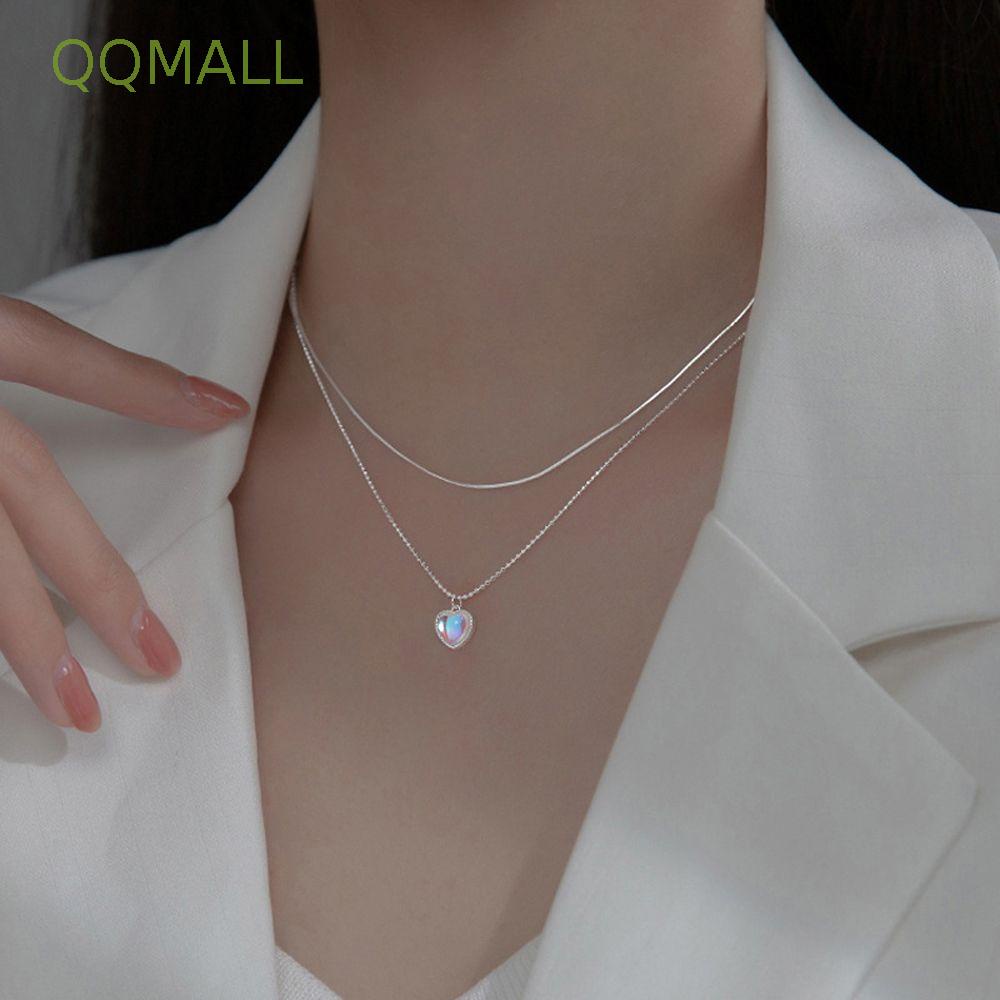 Vòng Cổ Choker Hai Lớp Phong Cách Hàn Quốc Cổ Điển Thanh Lịch Dành Cho Nữ|Trái Tim / Nhiều Màu