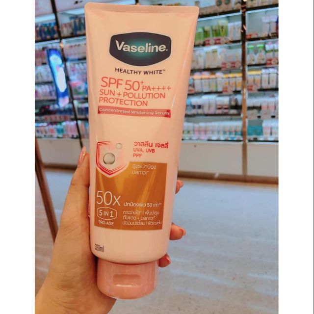 Kem dưỡng trắng da chống nắng Vaseline 50x SPF 50+ Thái Lan | BigBuy360 - bigbuy360.vn