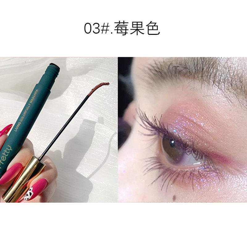 Mascara Màu Sắc Uốn Cong Làm Dày Và Dài Mi Chống Thấm Nước
