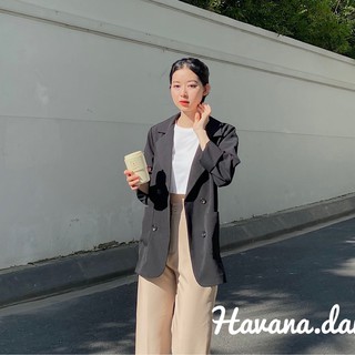 Áo blazer nữ, áo blazer dài tay một lớp , chất cát hàn dày dặn mềm mại thoáng khí [ẢNH THẬT SHOP CHỤP]