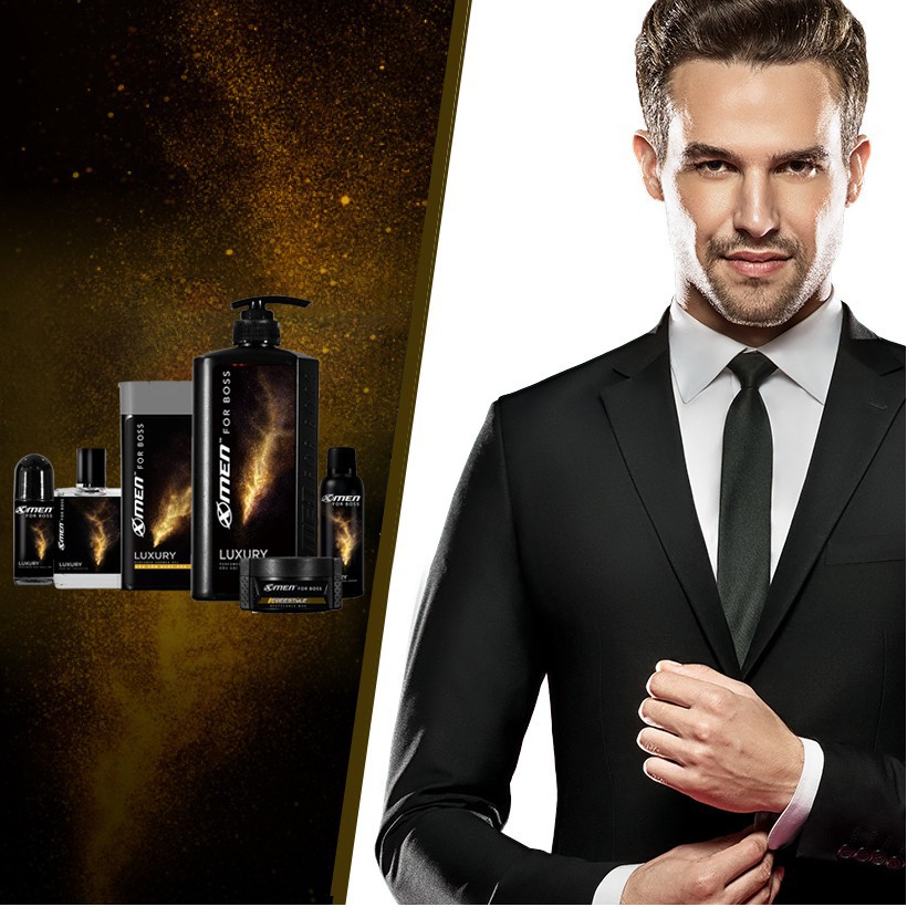 X-men -  Combo XMen For Boss trọn bộ mùi hương Luxury(49ml+650g+150ml+70g+50ml+180g)  - Store Chính Hãng