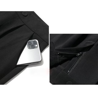 Quần baggy nữ 2 khuy dọc cạp lưng cao (Mã 066)