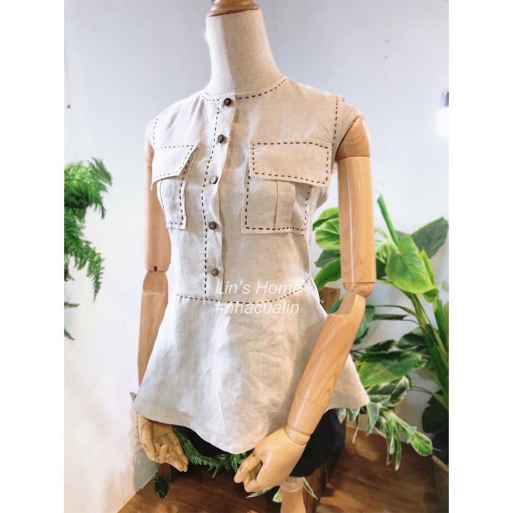 S058 - ÁO KIỂU LINEN