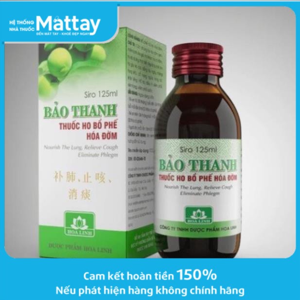 Siro ho bổ phế Bảo Thanh