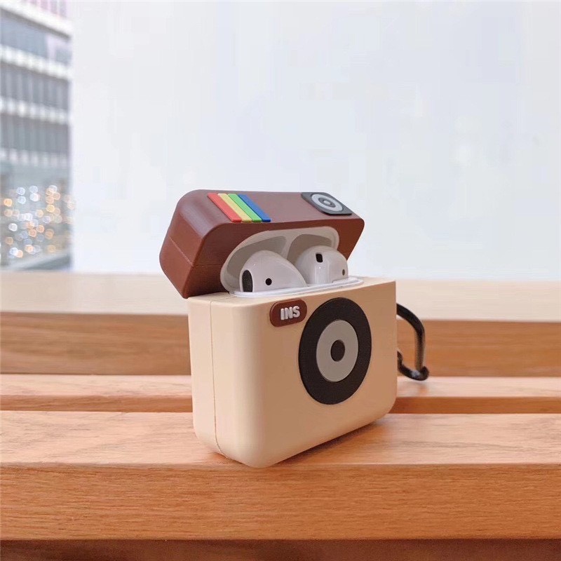 Máy Ảnh Case Airpods Vỏ Bao Airpods 1/2 - Case Đựng Tai Nghe không dây i11, i12, i13