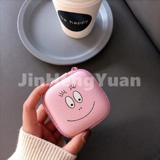 Zipper storage box cute cartoon coin data cable storage bag