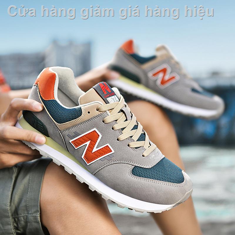 ┋♈㍿Spring and Autumn 574 New Balance mát mẻ giày chạy bộ đôi xu hướng xuyên biên giới giày thể thao giản dị giày nam hợp