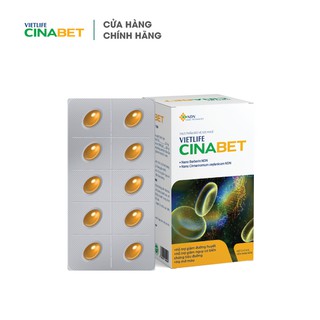 [CHÍNH HÃNG] [MUA 1 HỘP TẶNG 1 HỘP] Vietlife Cinabet 30 viên - Đột phá nano dược liệu hỗ trợ giảm mỡ máu, đường huyết