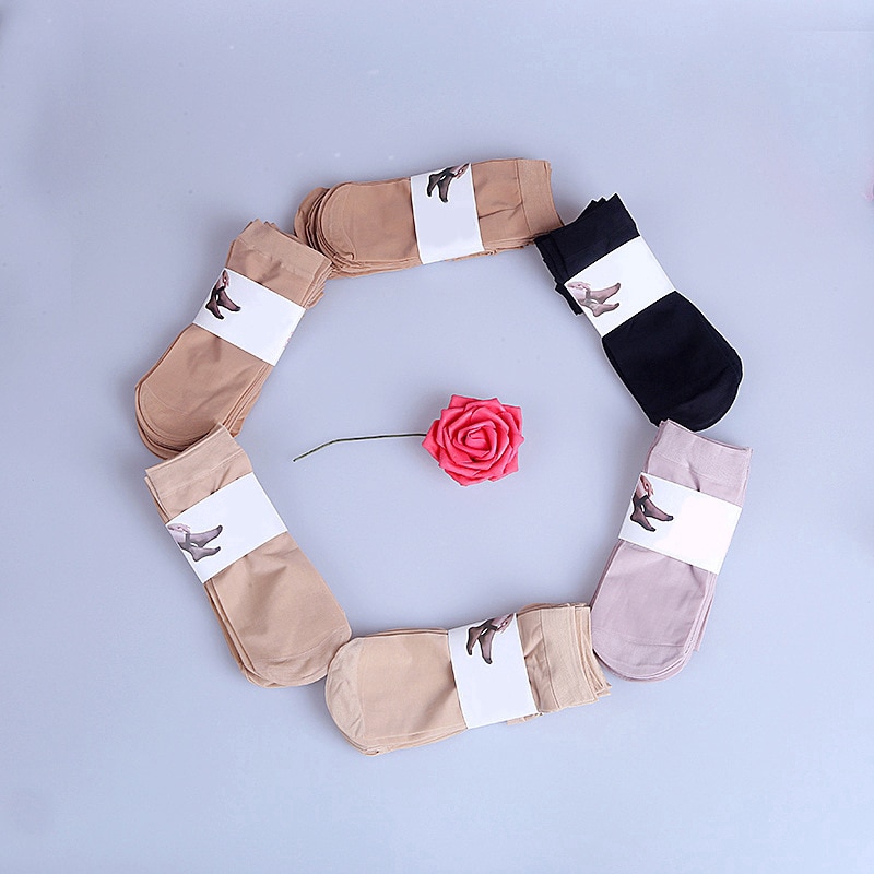 Set 5 đôi vớ cổ thấp co giãn cho nữ