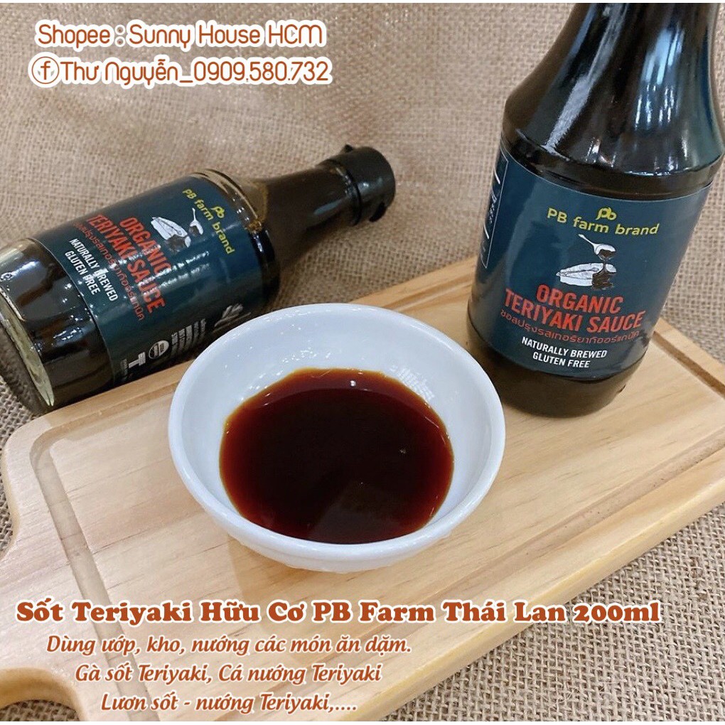 Sốt Teriyaki hữu cơ PB Farm 200ml