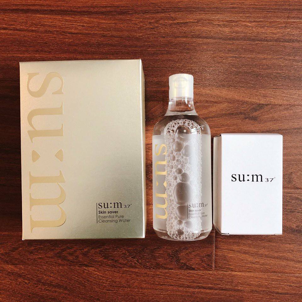 ⚡CÓ HÓA ĐƠN⚡FULLSIZE Tẩy trang Su:m37 dạng nước 3 trong 1 Skin Saver Essential Cleansing Water