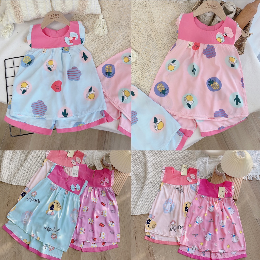 Bộ lanh lụa đẹp bé gái size đại từ 24kg-45kg❤️ ❤️Bộ tole 2 da hàng thiết kế chất mềm mịn,ít nhăn, thấm mồ hôi tốt