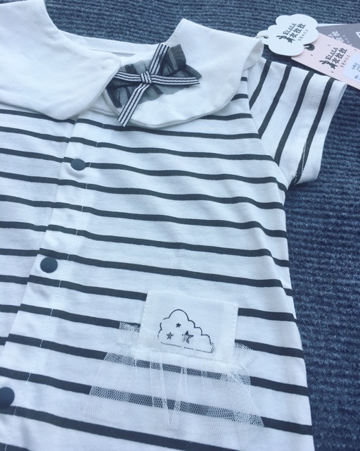 Body bé gái Elala cộc tay