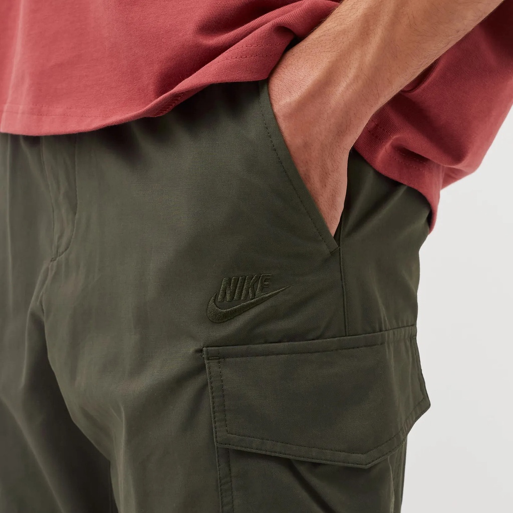 NIKE CHÍNH HÃNG - Quần dài thể thao nam Nike Sportswear Men's Unlined Utility Cargo Trousers Authentic - Moss Green