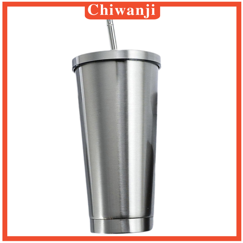 Cốc Giữ Nhiệt Inox 500ml Có Kèm Ống Hút