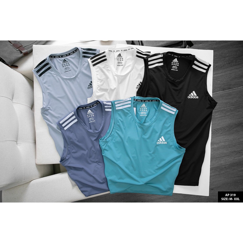 Áo thun nam ba lỗ nam cổ tròn lót TankTop form rộng sát nách tập gym co giãn mùa hè cotton