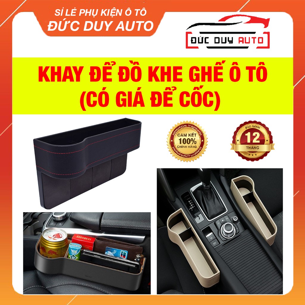 [FREESHIP❤] Khay đựng đồ đa năng cho xe hơi tiện dụng - Khay để đồ khe ghế ô tô xe hơi cao cấp.