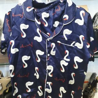 Bộ pijama lụa phi bóng