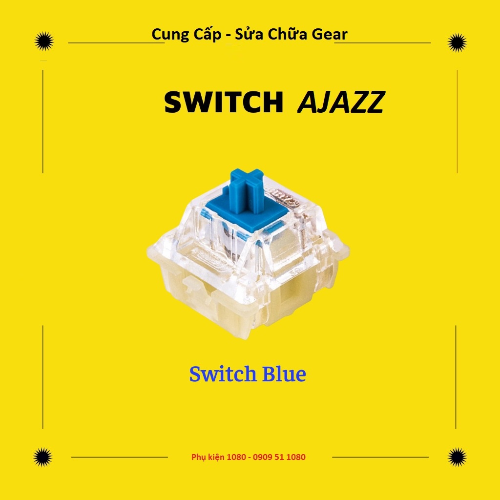 Gói 10/25/35/50 switch ajazz giá rẻ nhưng chất lượng rất tốt, dùng để thay cho bàn phím cơ Blue, Red, Brown