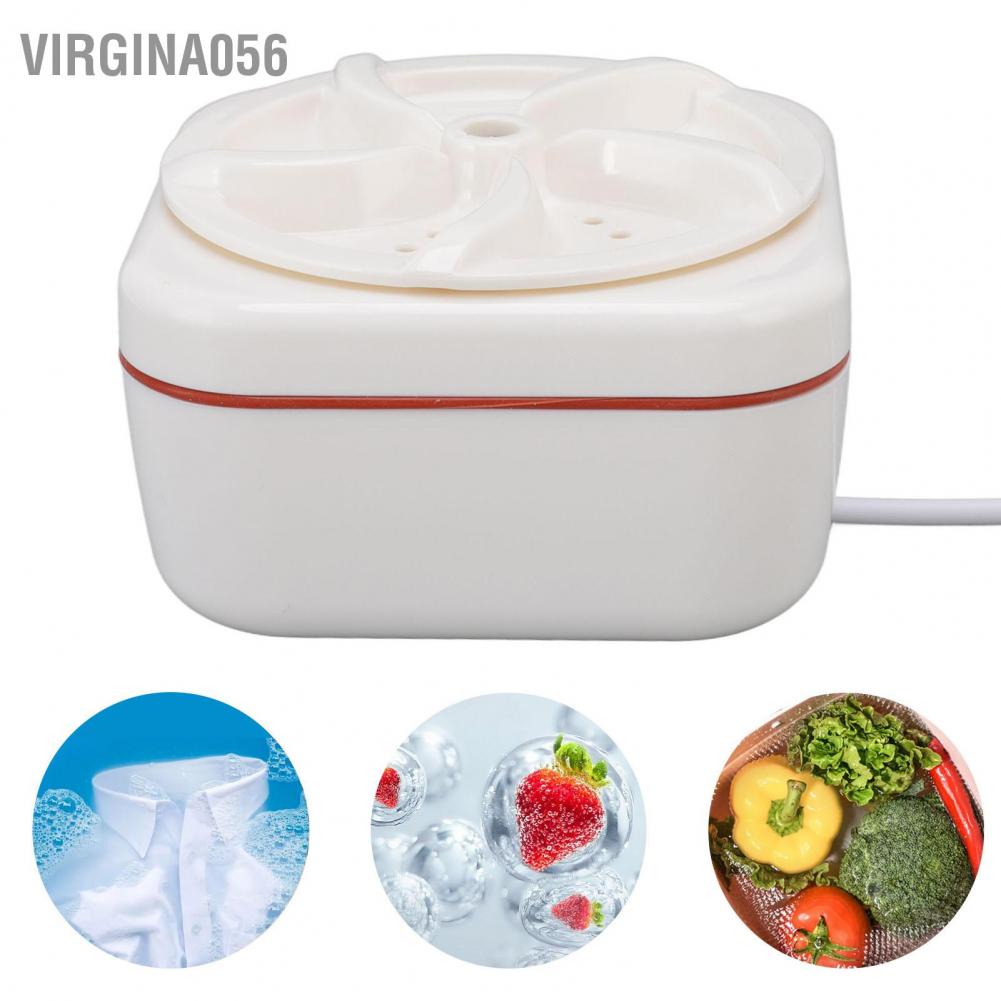 Máy Giặt Bằng Sóng Siêu Âm 5V 18W Nguồn USB Có Thể Gấp Gọn Tiện Dụng Cho Ký Túc Xá / Du Lịch Virgina056