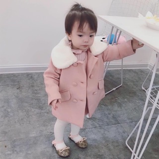Áo dạ cổ lông