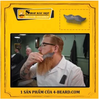 Lược Chải Râu Beard Comb -Sừng Bò Châu Phi