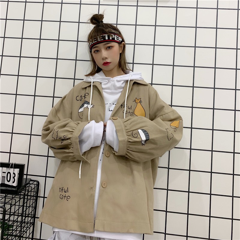 Jacket Kaki BrownCat