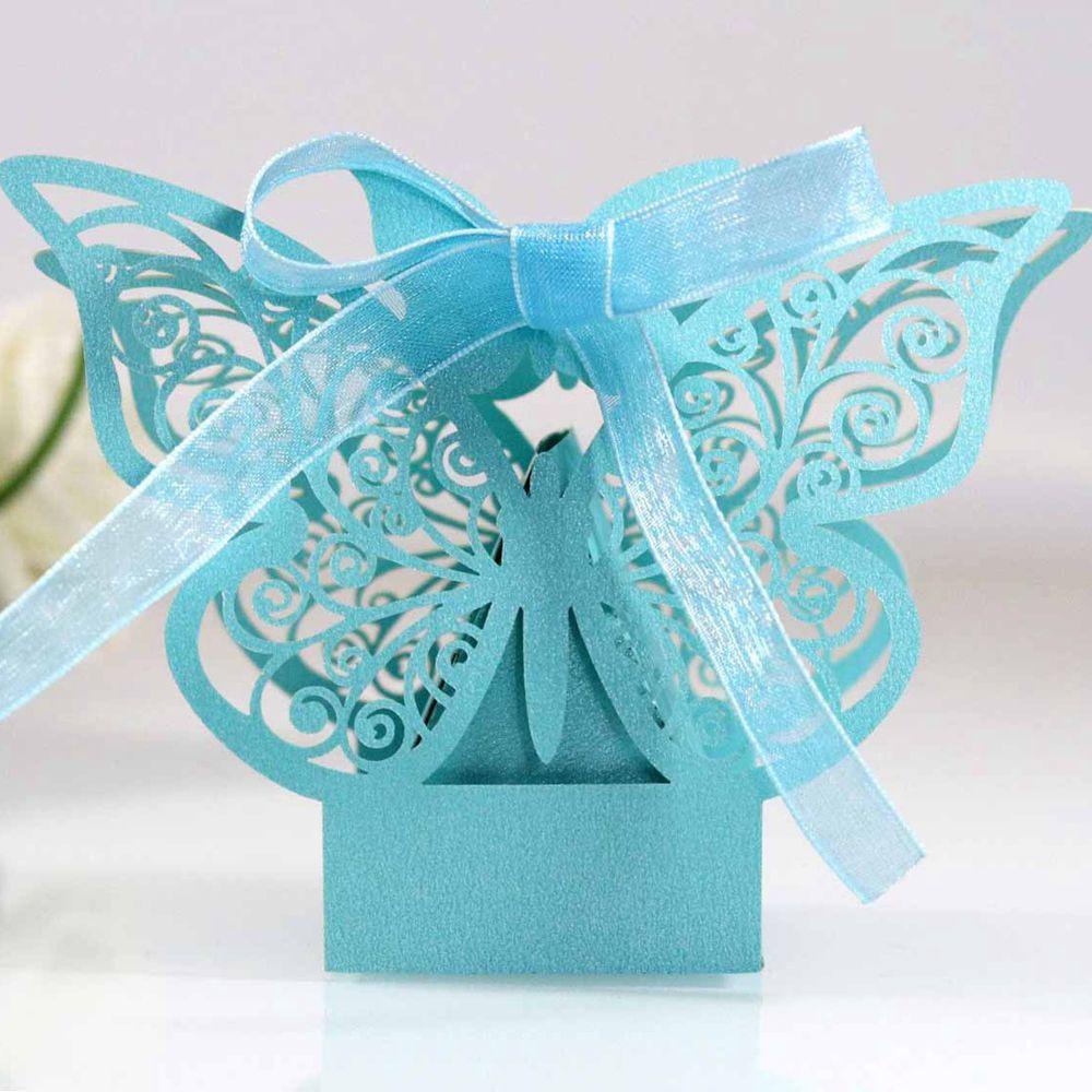 Set 50 Hộp Giấy Đựng Kẹo / Sô Cô La Trang Trí Tiệc Cưới DIY