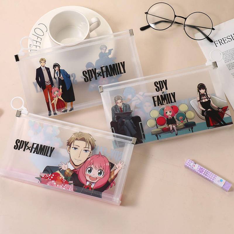 Túi Đựng Bút Bằng PVC In Hình Anime SPY FAMILY Độc Đáo