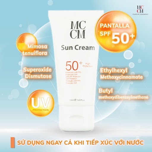 Kem Chống Nắng MCCM Sun Cream 50+ High Protection