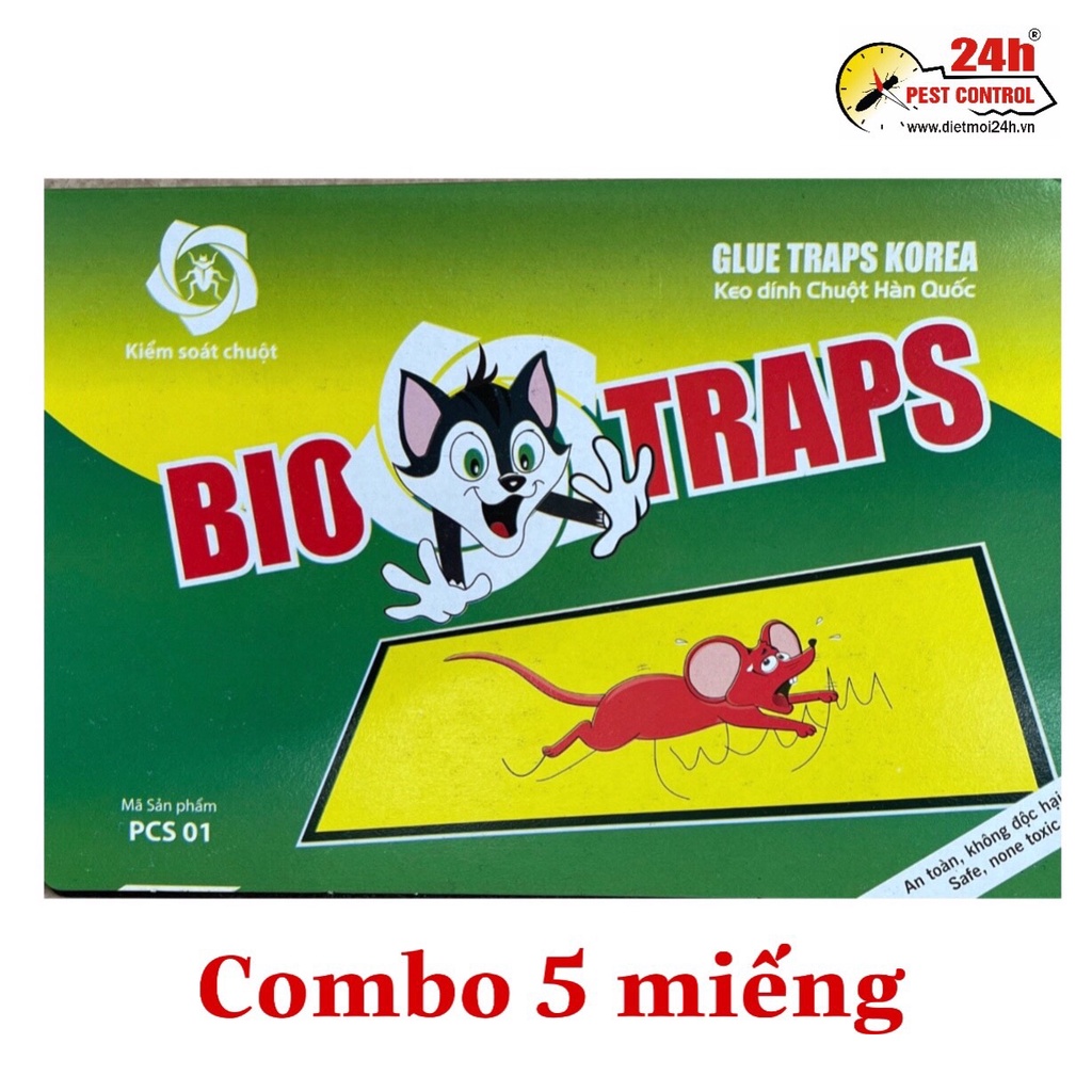 Combo 5 miếng keo dính chuột siêu dính tái sử dụng được , keo dính chuột loại 1 bẫy chuột hiệu quả