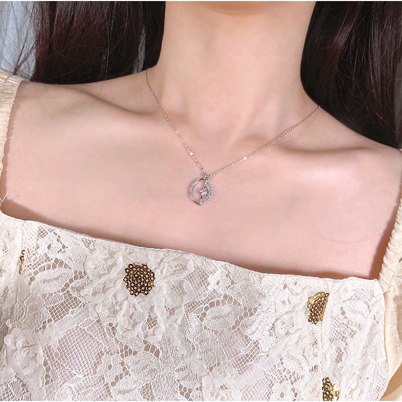 VCS005 Vòng Cổ bạc hình Nhật Nguyệt