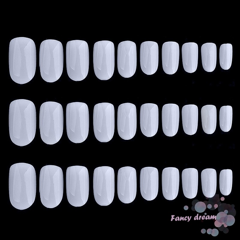 Set 100/500 đầu móng tay giả dài hình quan tài