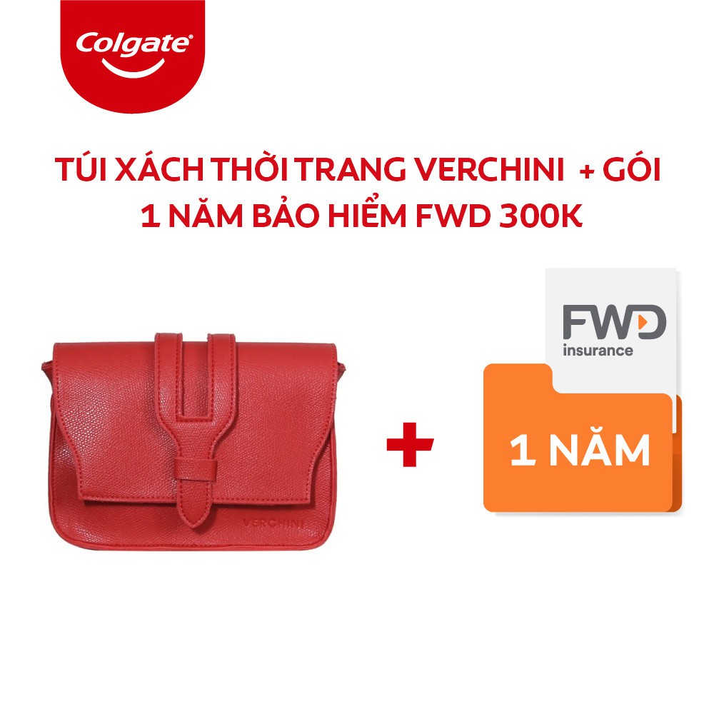 [HB gift] Túi xách thời trang Verchini (Giao màu ngẫu nhiên) + Voucher trị giá 300k cho gói bảo hiểm FWD