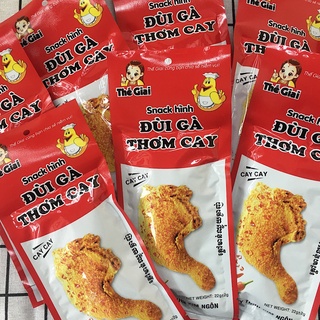 Snack hình đùi gà thơm cay ngon đồ ăn vặt