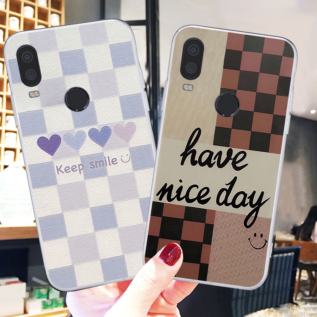 Ốp Vsmart Active 1 / Active 1 Plus / Active 1+ caro trái tim cá tính, thời trang siêu đẹp, siêu phong cách