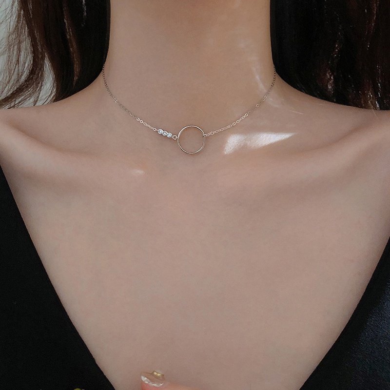 Dây chuyền kim cương Thời trang dây chuyền phụ nữ Hàn Quốc dây chuyền, vòng cổ thanh lịch vòng cổ