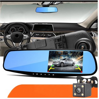Camera hành trình gương chiếu hậu full HD, Kèm camera lùi