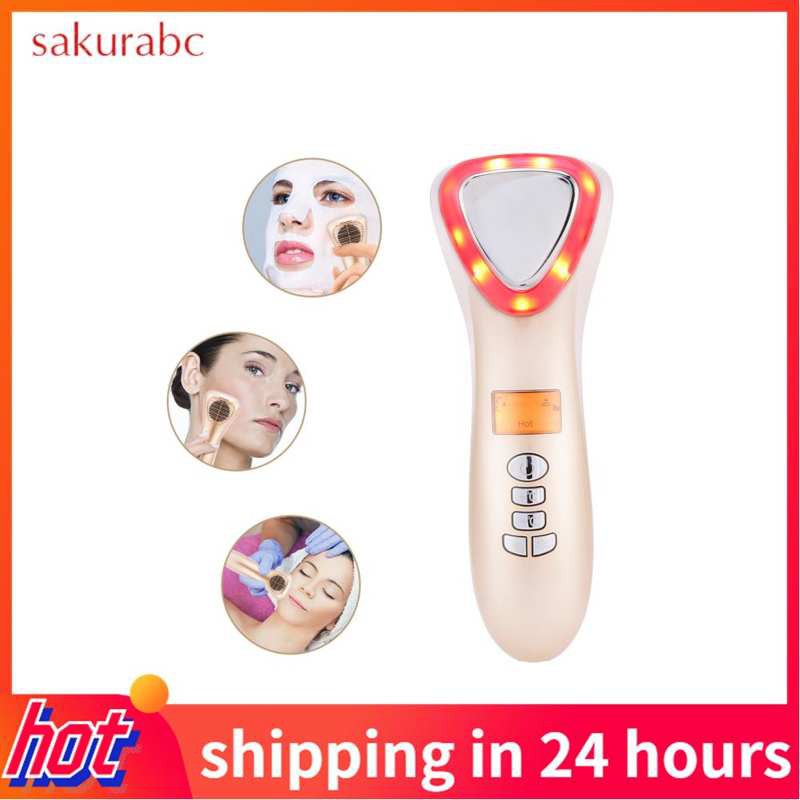 Sakurabc Hot Cool Skin Care Machine Acne Removal Pore Minimizing Sonic Vibration Beauty B